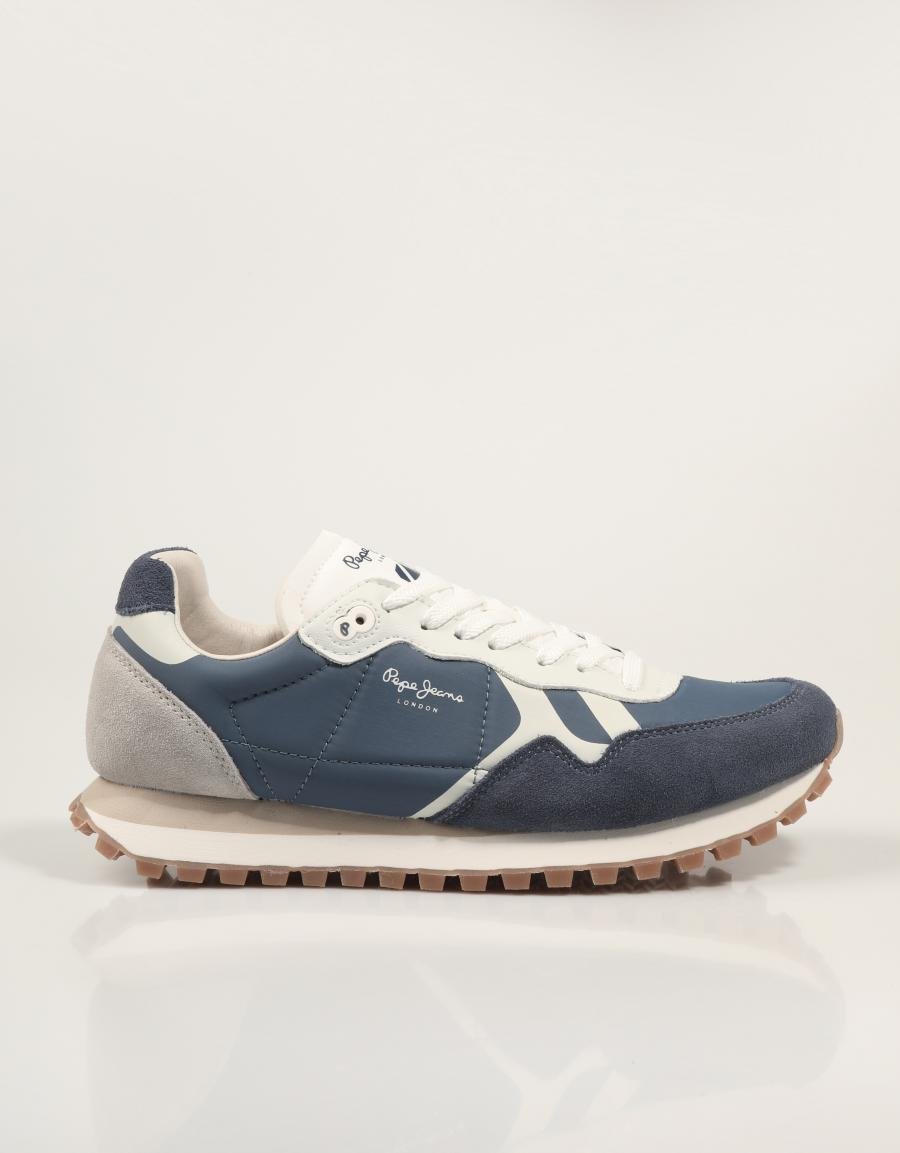 ZAPATILLAS PEPE JEANS BRIT ON MASTER M PMS40034 en color Azul marino