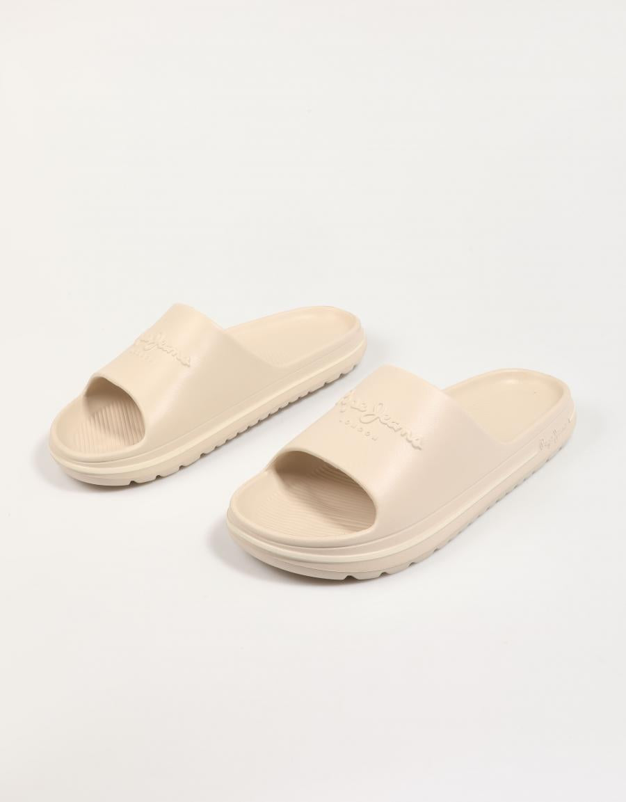 CHANCLAS PEPE JEANS BEACH SLIDE M en color Beige