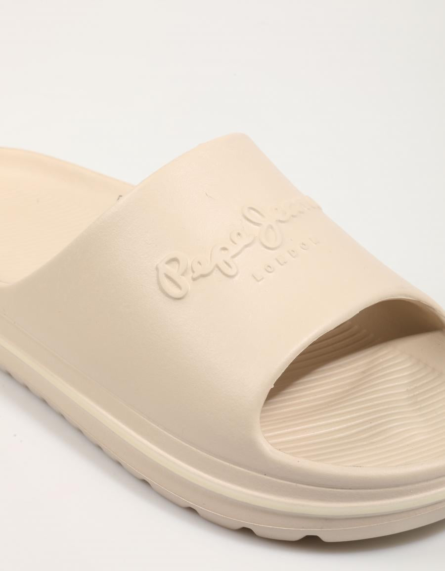 CHANCLAS PEPE JEANS BEACH SLIDE M en color Beige