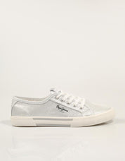 ZAPATILLAS PEPE JEANS BRADY PARTY W en color Plata
