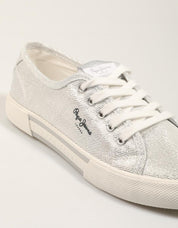 ZAPATILLAS PEPE JEANS BRADY PARTY W en color Plata