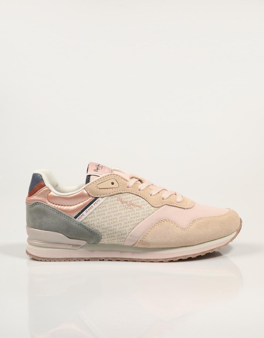 ZAPATILLAS PEPE JEANS LONDON PRINT W en color Beige