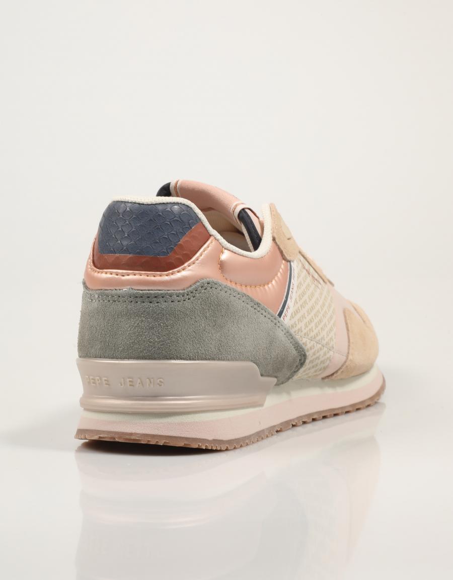 ZAPATILLAS PEPE JEANS LONDON PRINT W en color Beige