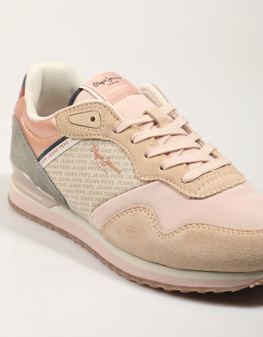 ZAPATILLAS PEPE JEANS LONDON PRINT W en color Beige