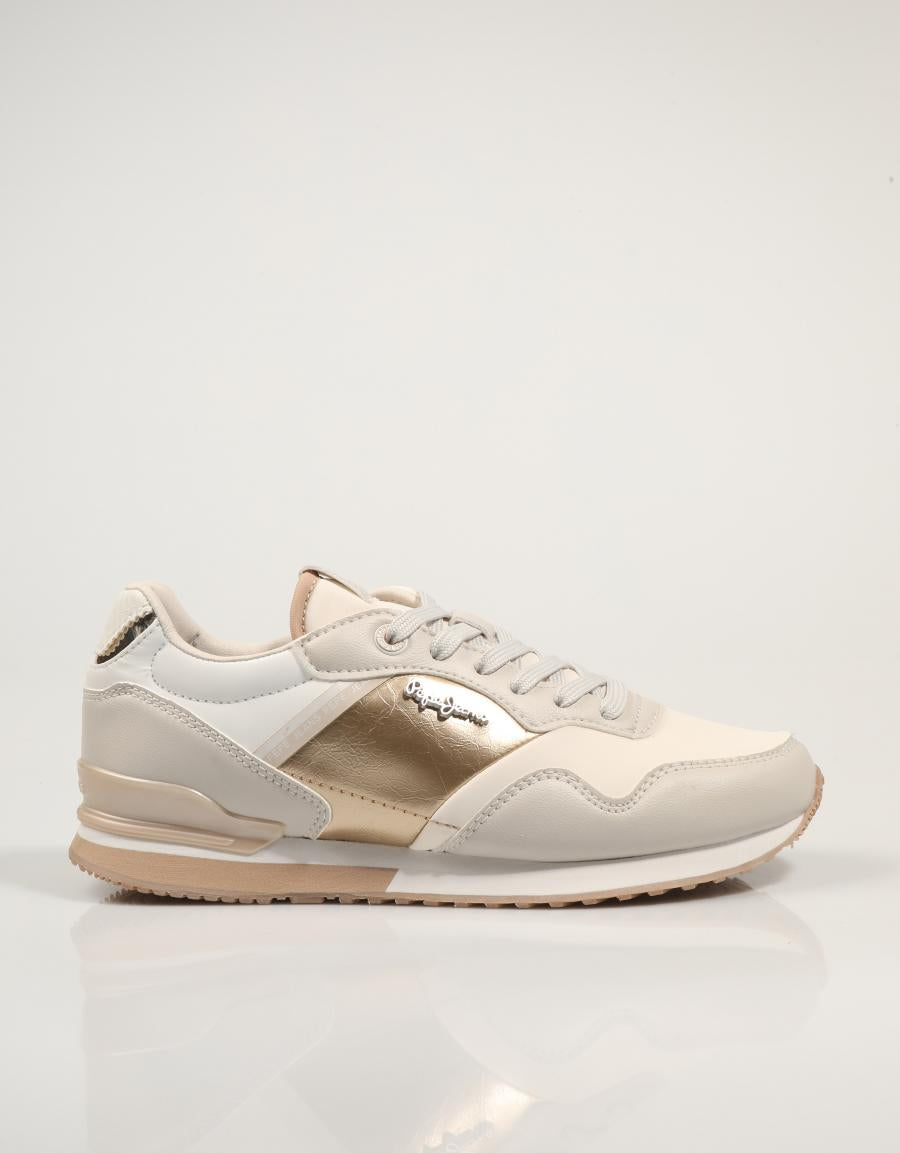 ZAPATILLAS PEPE JEANS LONDON MIX W en color Blanco