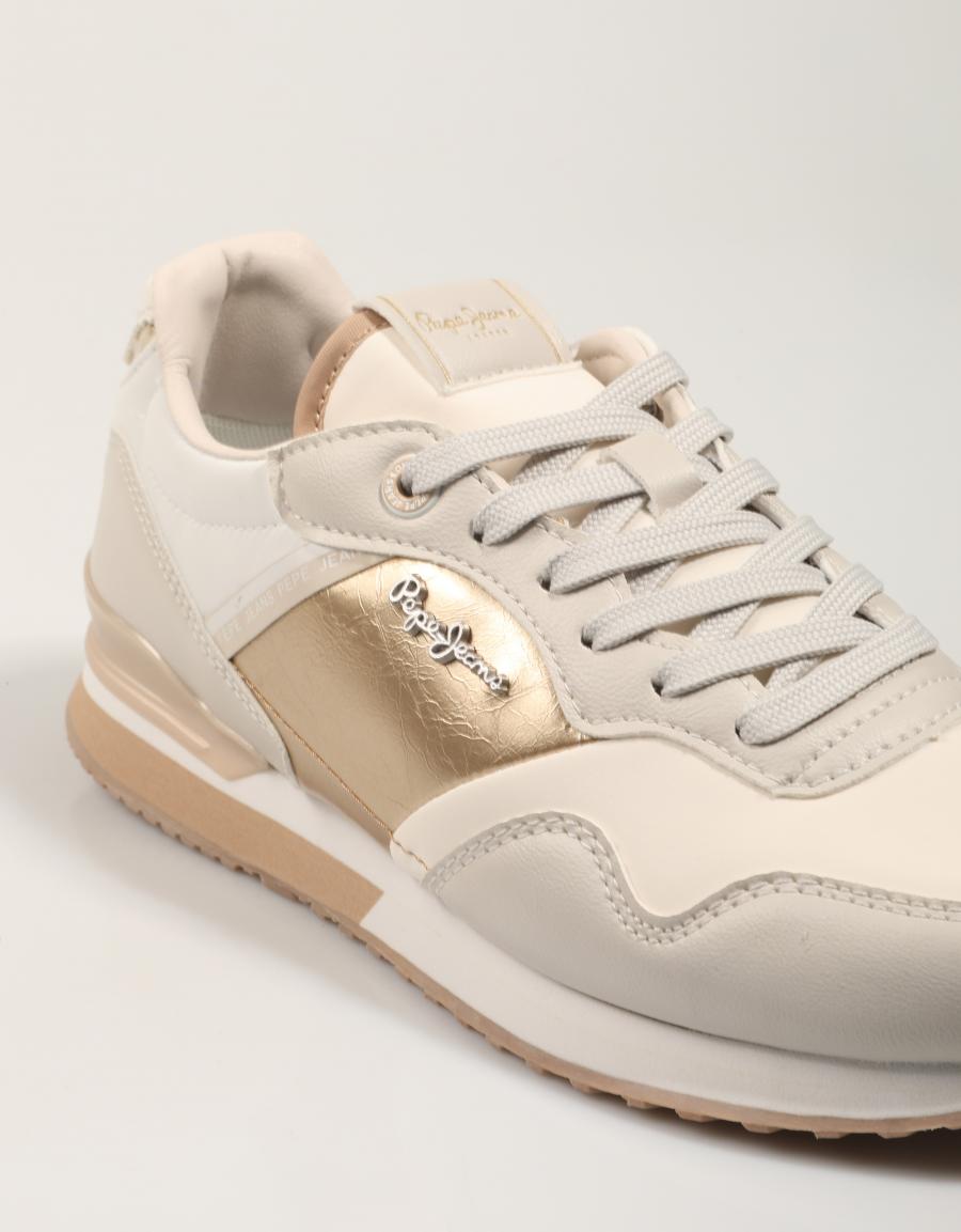 ZAPATILLAS PEPE JEANS LONDON MIX W en color Blanco