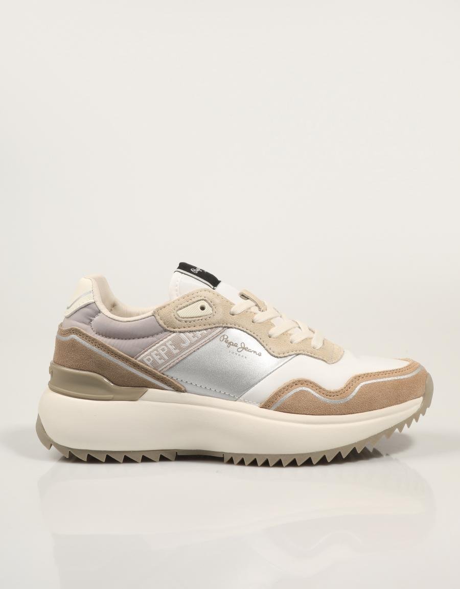 Sneaker PEPE JEANS Kimi Glam PLS60042 in colore beige