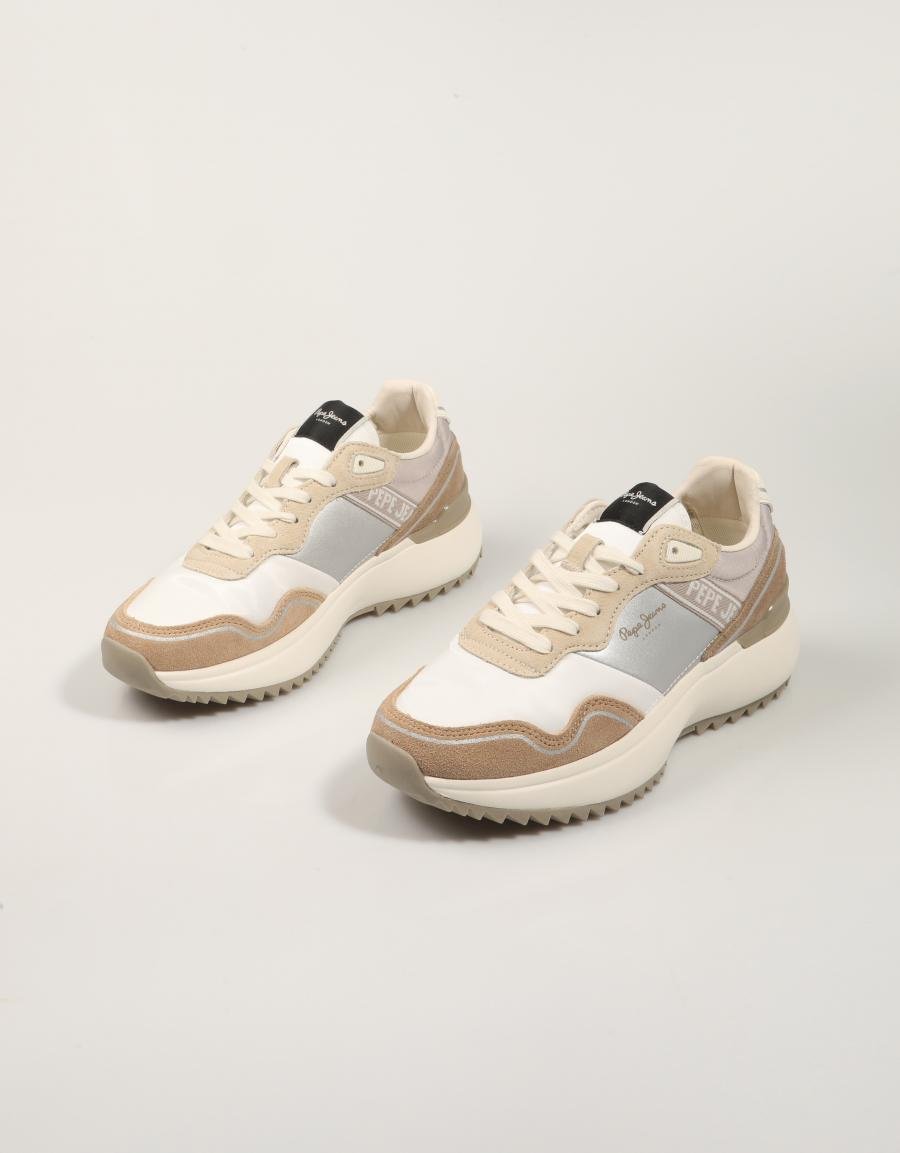 Sneaker PEPE JEANS Kimi Glam PLS60042 in colore beige