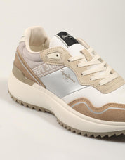 ZAPATILLAS PEPE JEANS KIMI GLAM PLS60042 en color Beige
