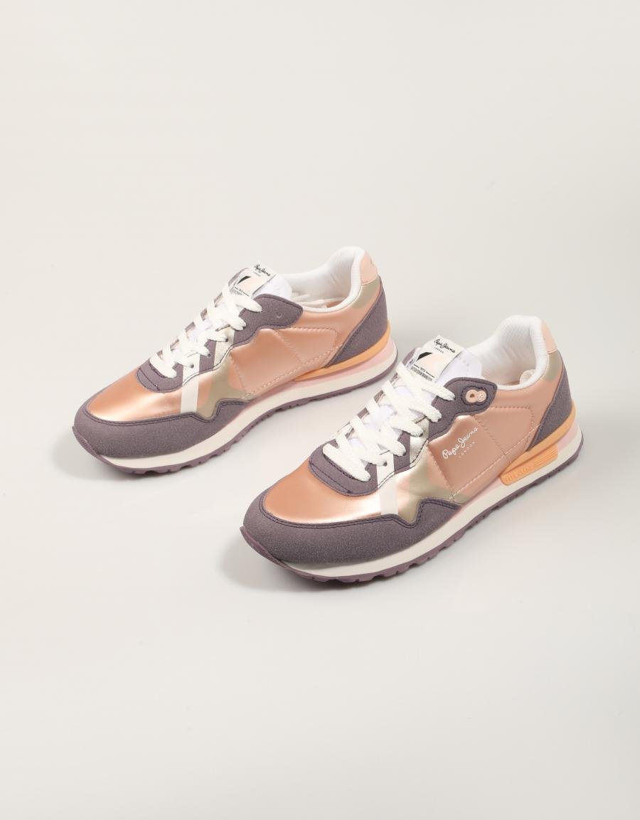 Sneakers PEPE JEANS Brit Gala G PGS40014 in purple color