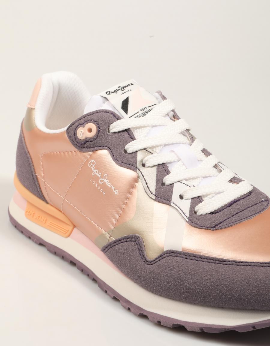 Sneakers PEPE JEANS Brit Gala G PGS40014 in purple color