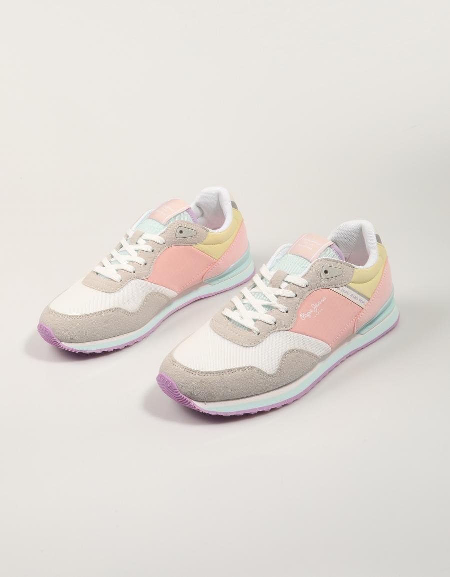 ZAPATILLAS PEPE JEANS LONDON PRINT G PGS40017 en color Gris