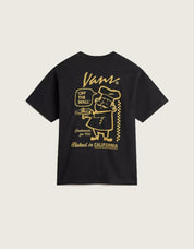 Camiseta VANS assado em ss solto em cor negro
