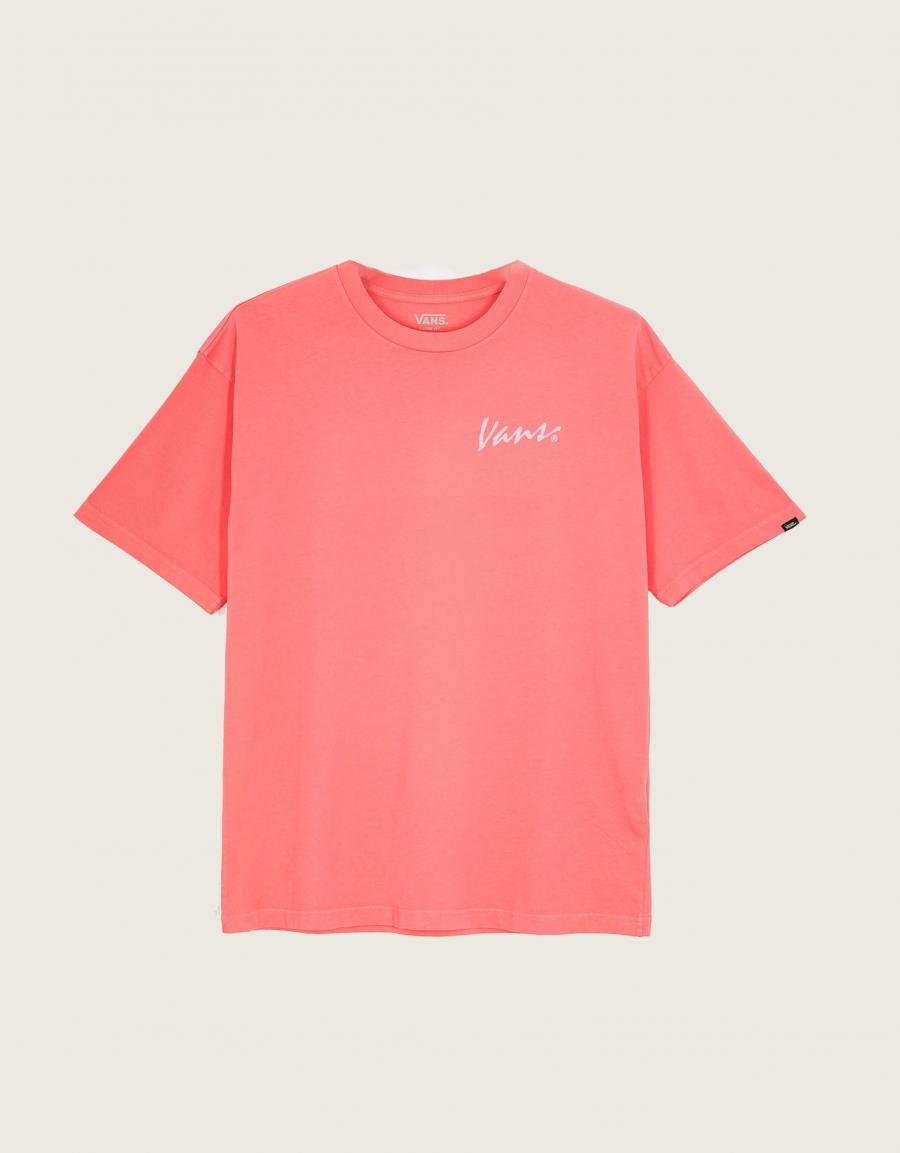 Camiseta VANS in losen Ss en Color Rosa gebacken