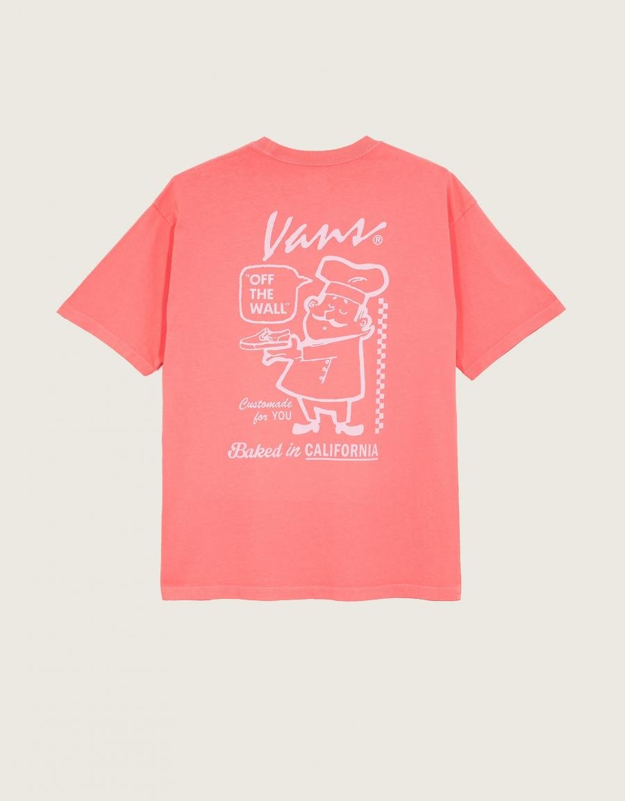 Camiseta VANS in losen Ss en Color Rosa gebacken