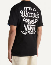 T -shirt VANS Warped World SS in black