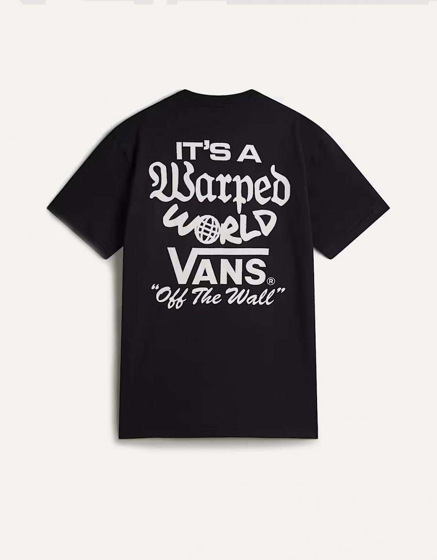 T -shirt VANS Warped World SS in black