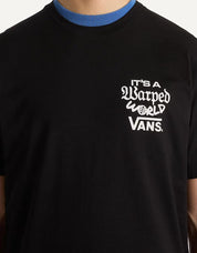 T -shirt VANS Warped World SS in black