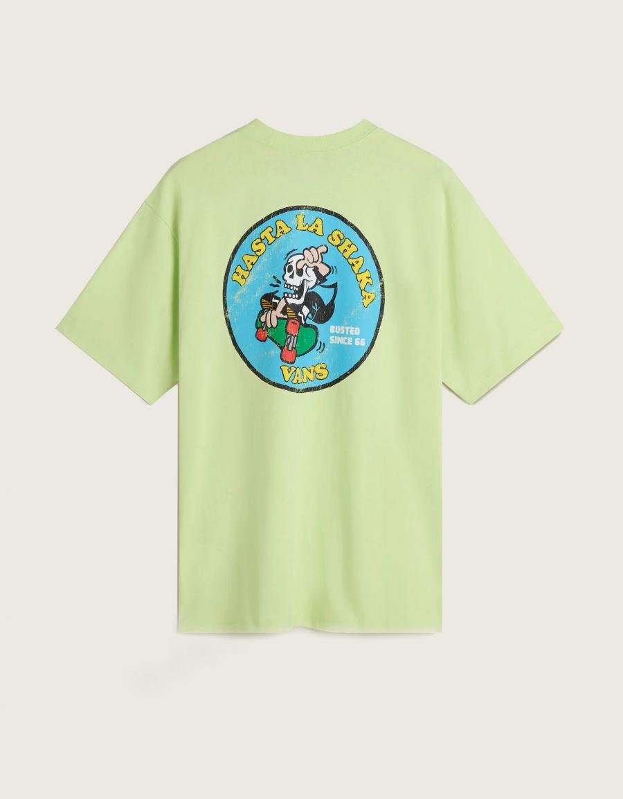 T -shirt VANS crânio la shaka solta ss em amarelo