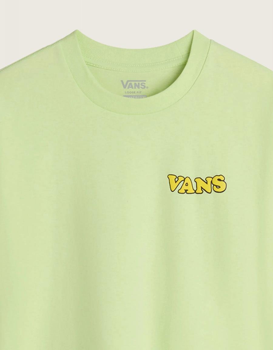 T -shirt VANS crânio la shaka solta ss em amarelo