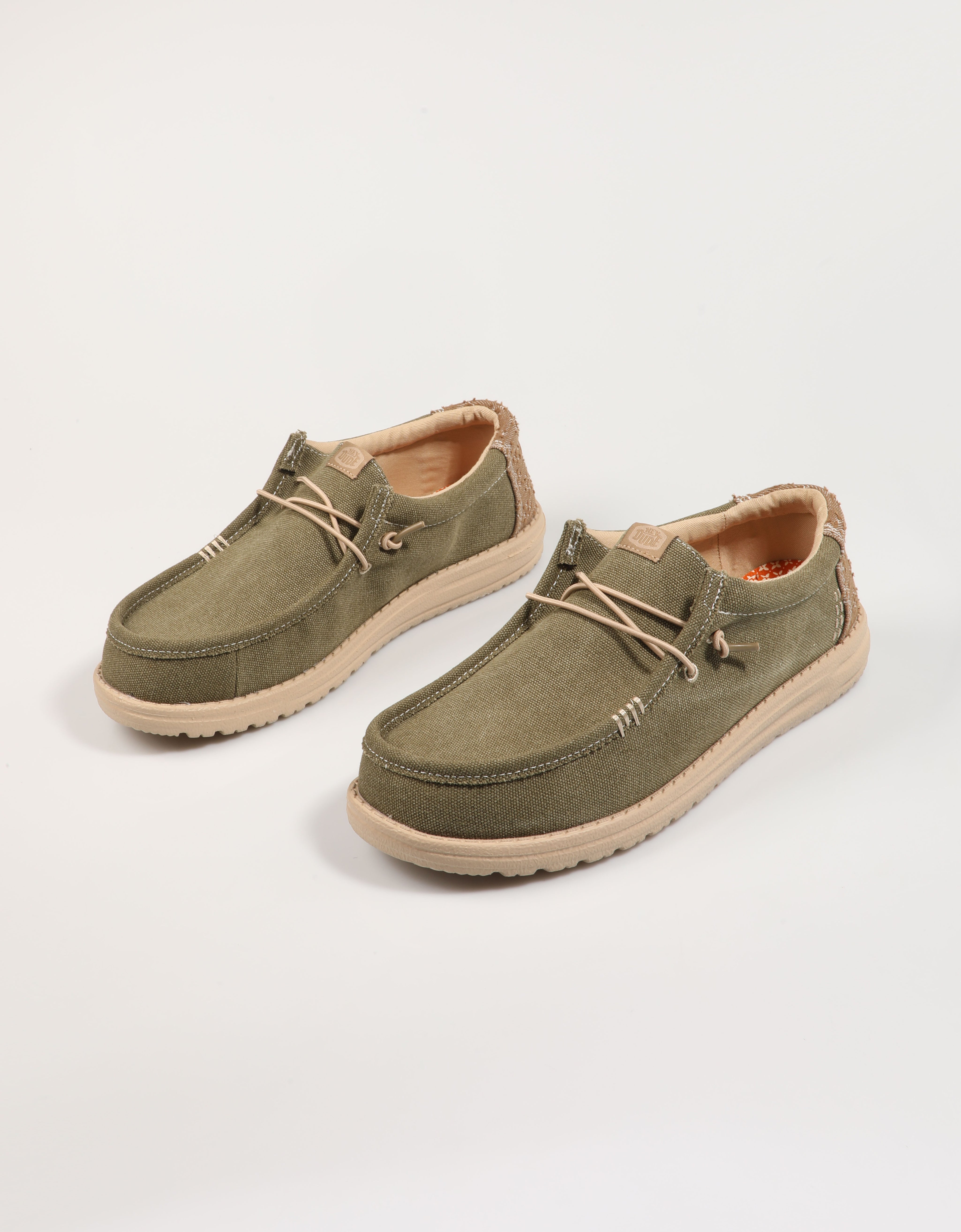 Zapatos Sport Dude Wally Worwear en Color Kaki