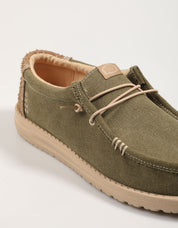 Zapatos Sport Dude Wally Worwear en Color Kaki