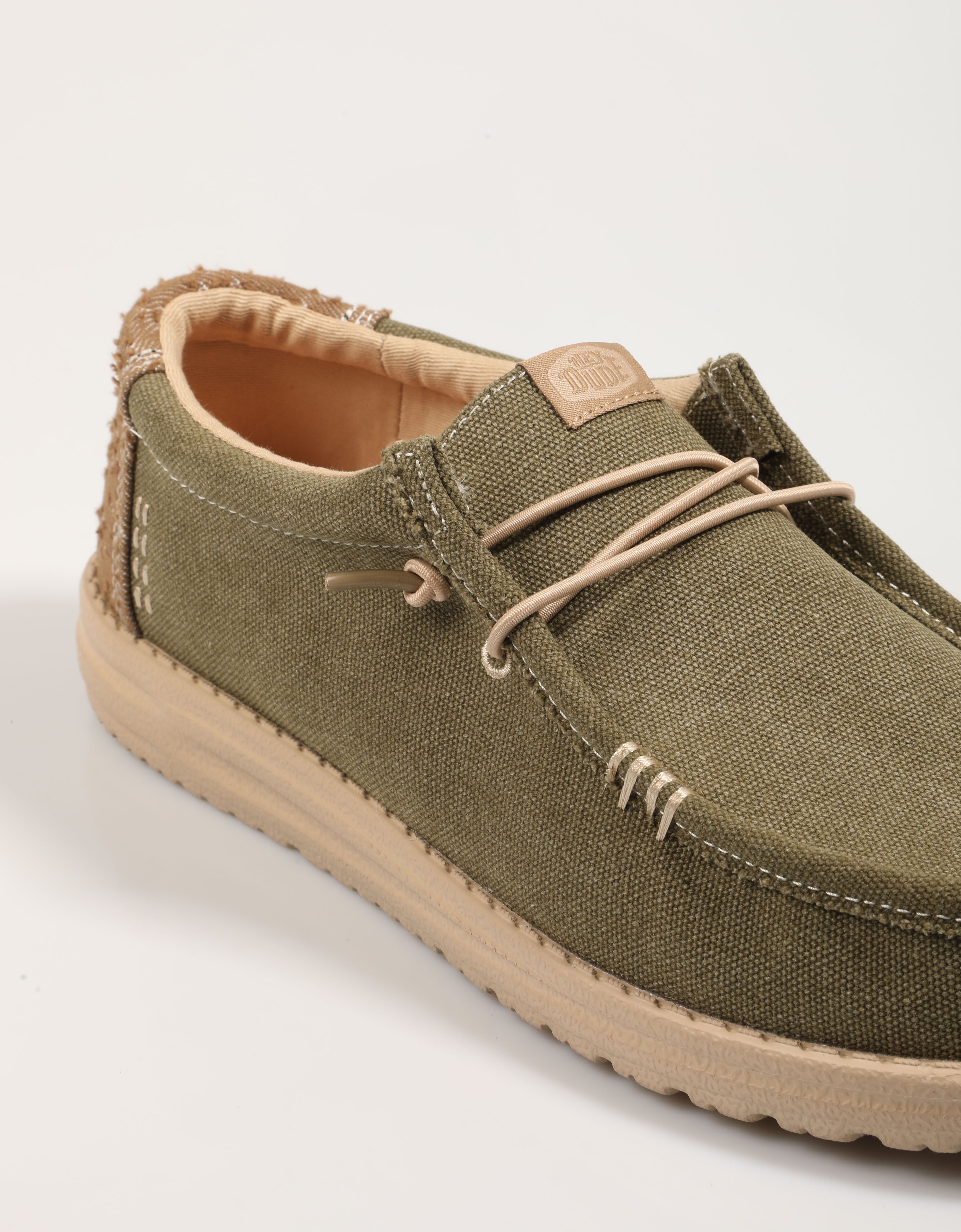 Zapatos Sport Dude Wally Worwear en Color Kaki