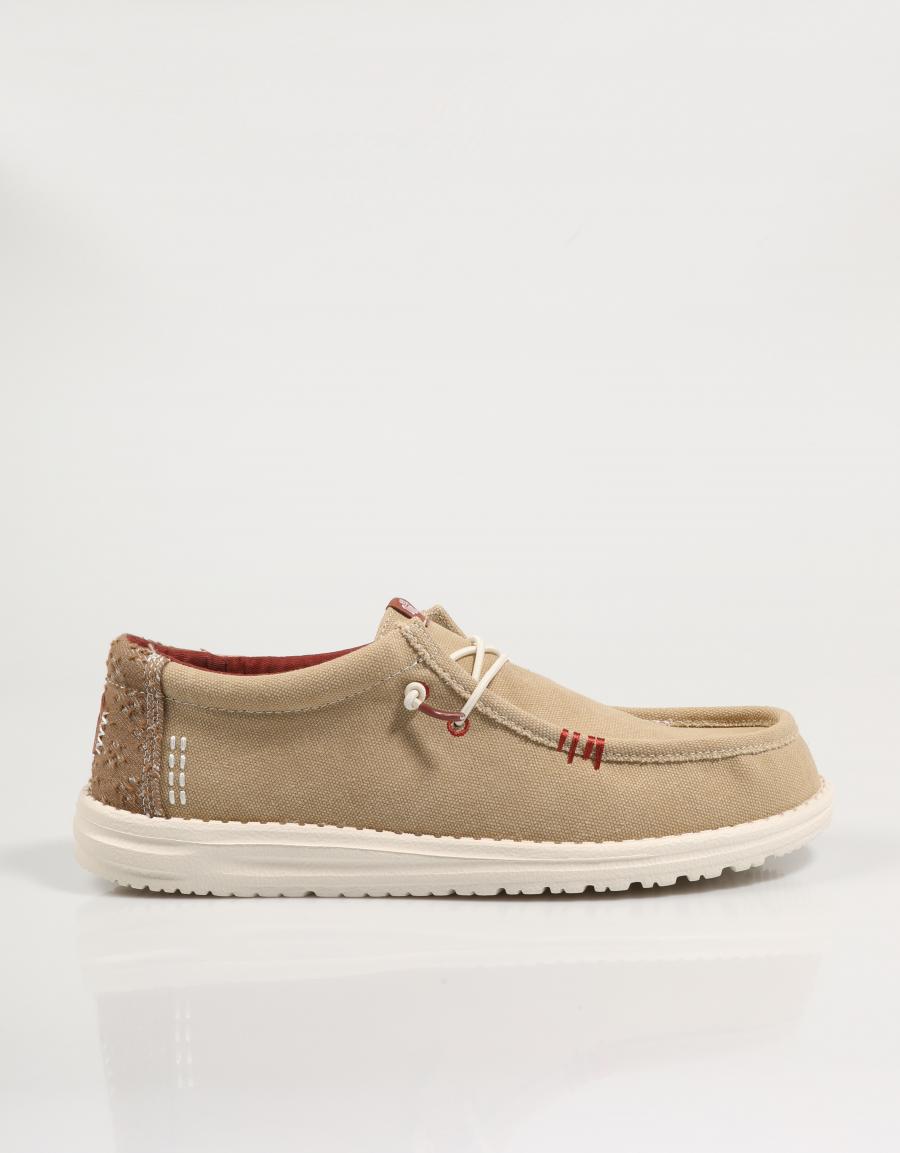 Zapatos Sport Dude Wally Worwear en Color Beige