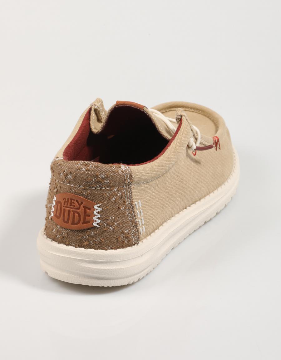 Zapatos Sport Dude Wally Worwear en Color Beige