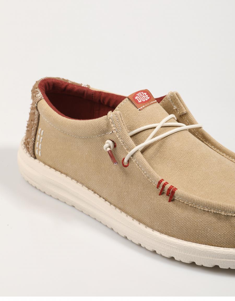 Zapatos Sport Dude Wally Worwear en Color Beige