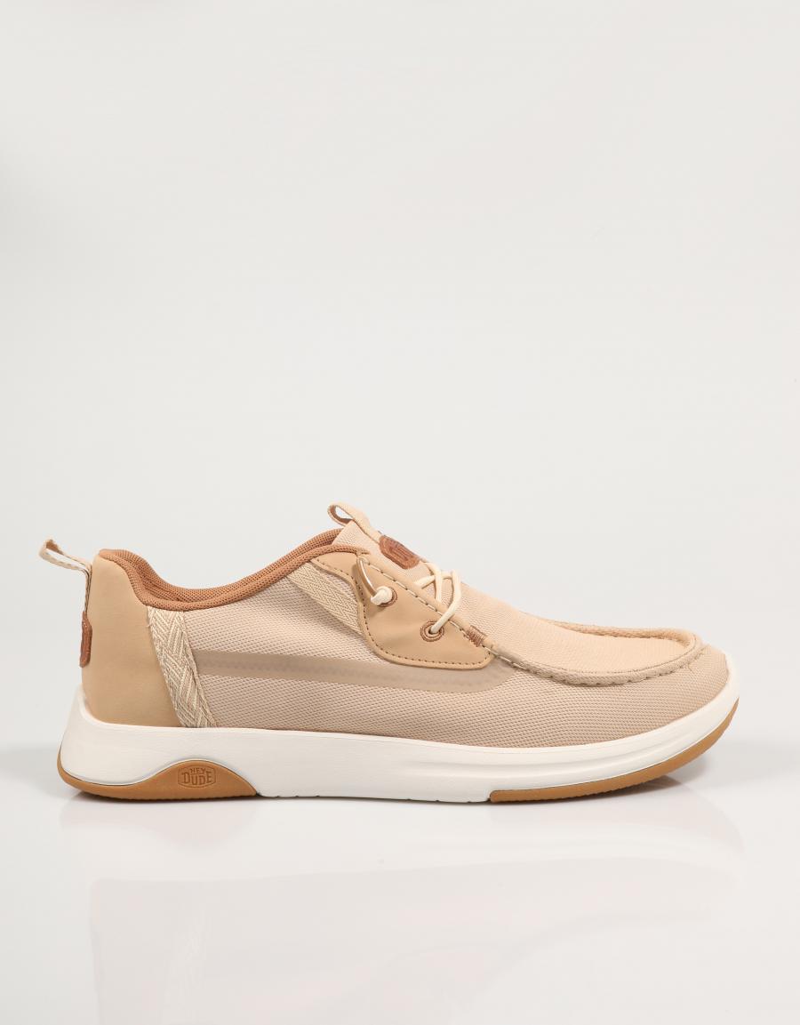 Mec wally dérive baskets en couleur beige