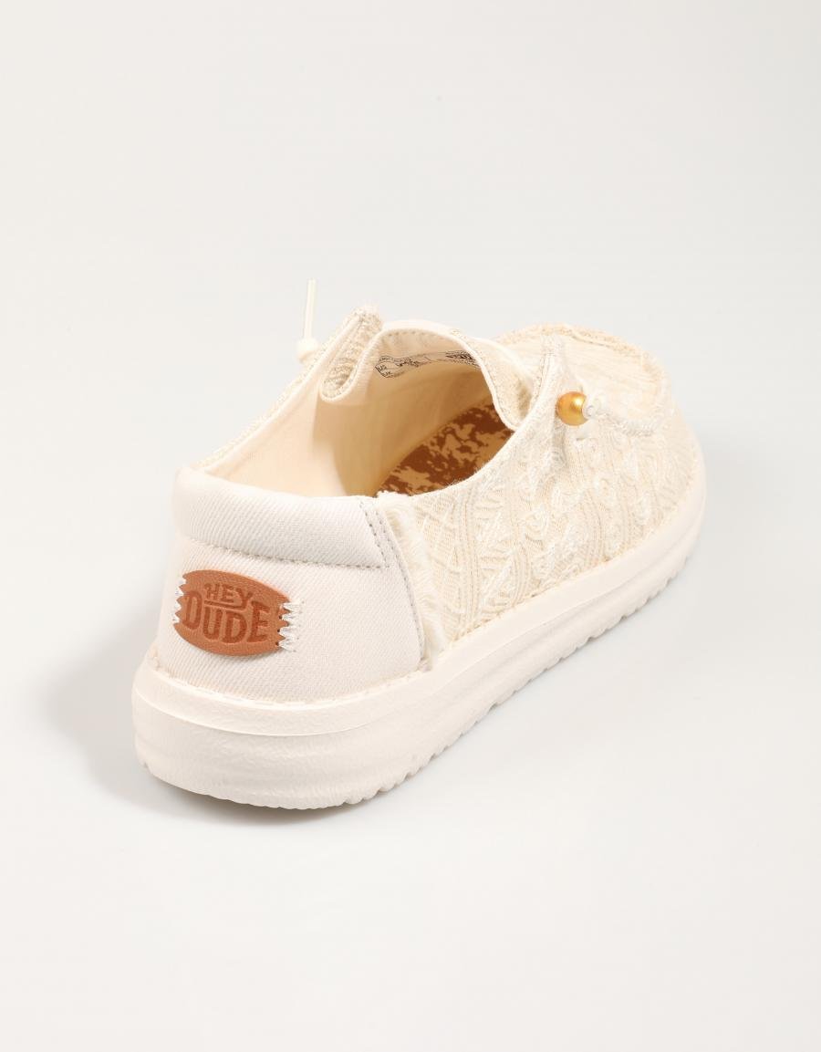 Zapatos Sport Dude Wendy Alcrochet Lace en Color Beige
