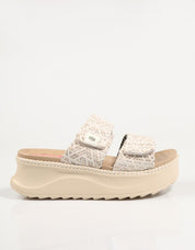 Sandalen Delray Slide Surf Surf in Beige Farbe