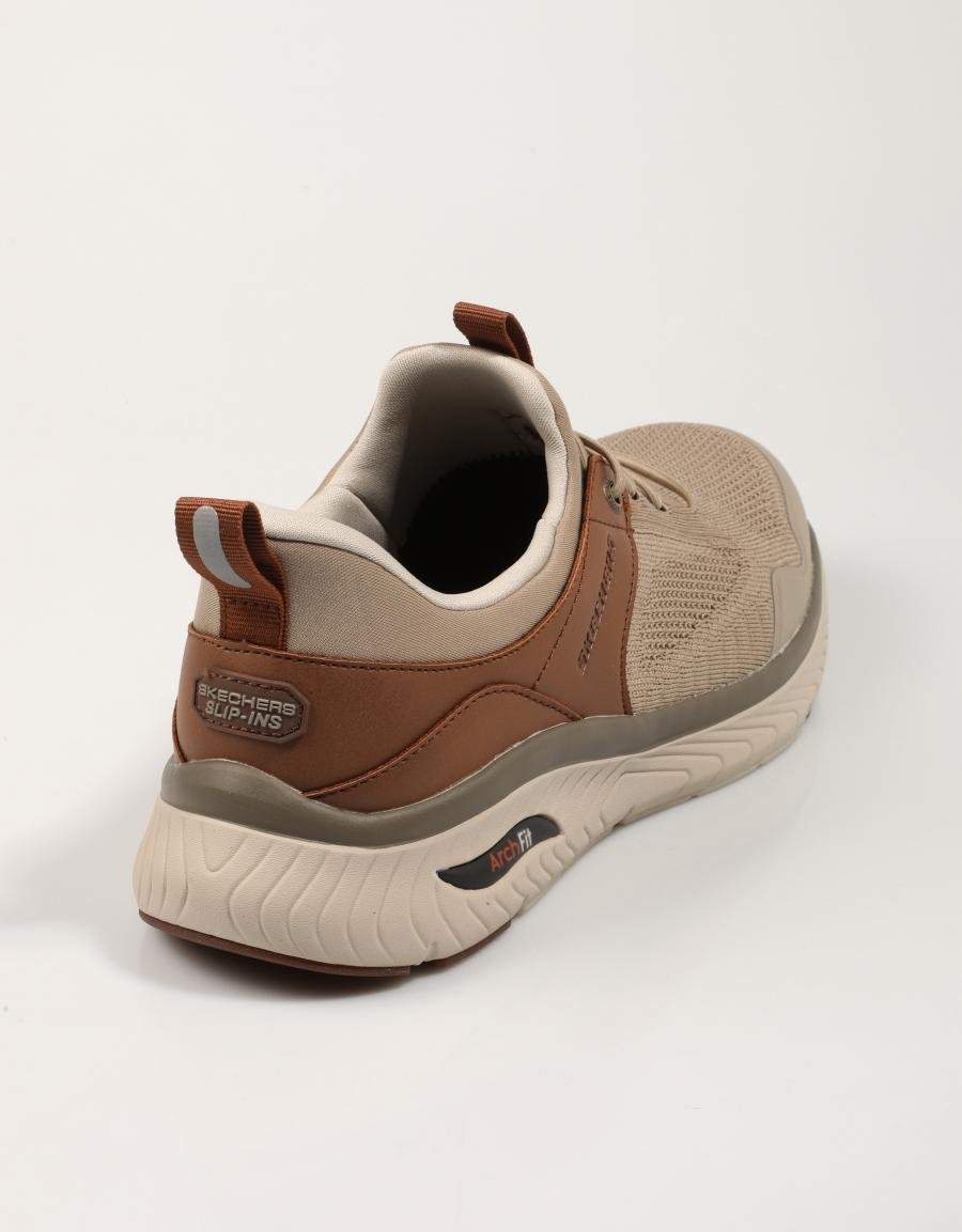 ZAPATILLAS SKECHERS 205340 en color Taupe