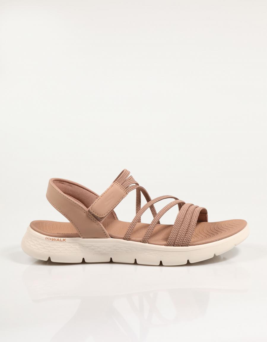 SANDALIAS SKECHERS 141473 en color Cuero