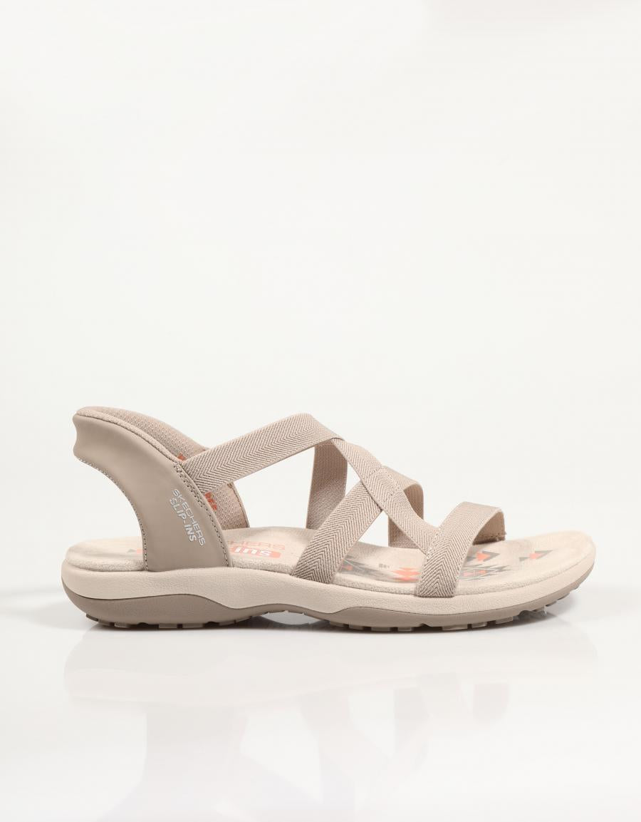 SANDALIAS SKECHERS 163460 en color Taupe