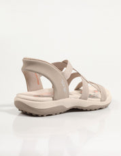 SANDALIAS SKECHERS 163460 en color Taupe