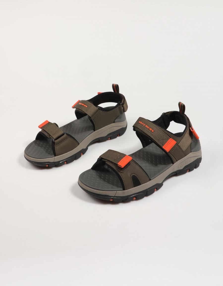 SANDALIAS SKECHERS 205112 en color Kaki