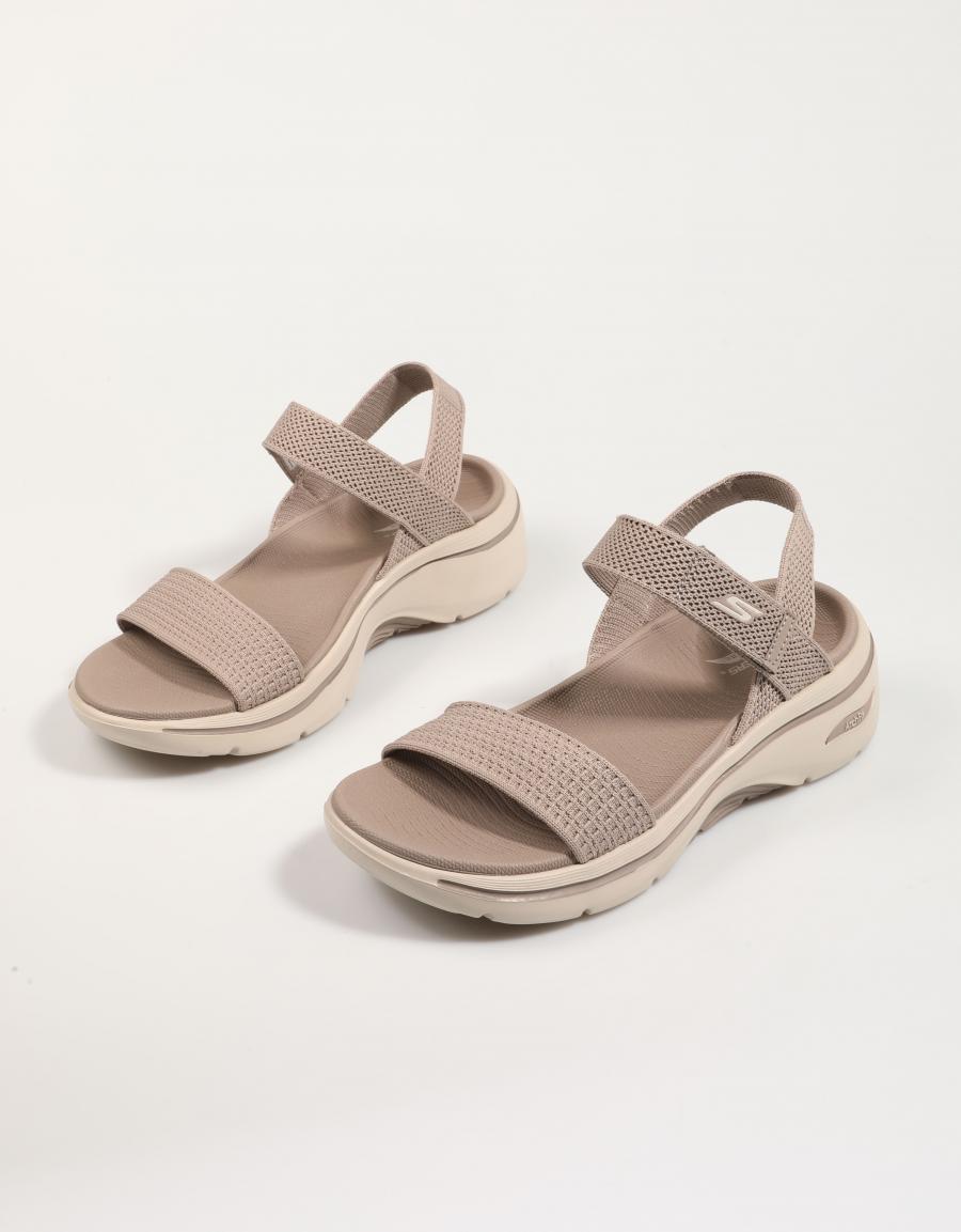 SANDALIAS SKECHERS 140874 en color Taupe