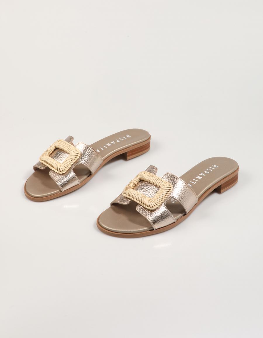 Hispanische Sandalen HV253881 in goldener Farbe
