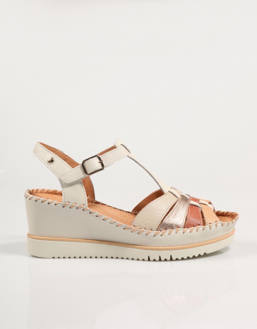 SANDALIAS PIKOLINOS AGUADULCE W3Z 1836C1 en color Blanco