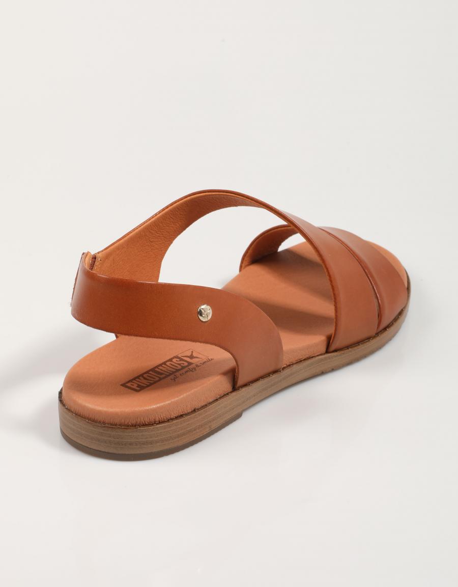 Pikolinos Formentera Sandals W8Q 0944 na cor de couro