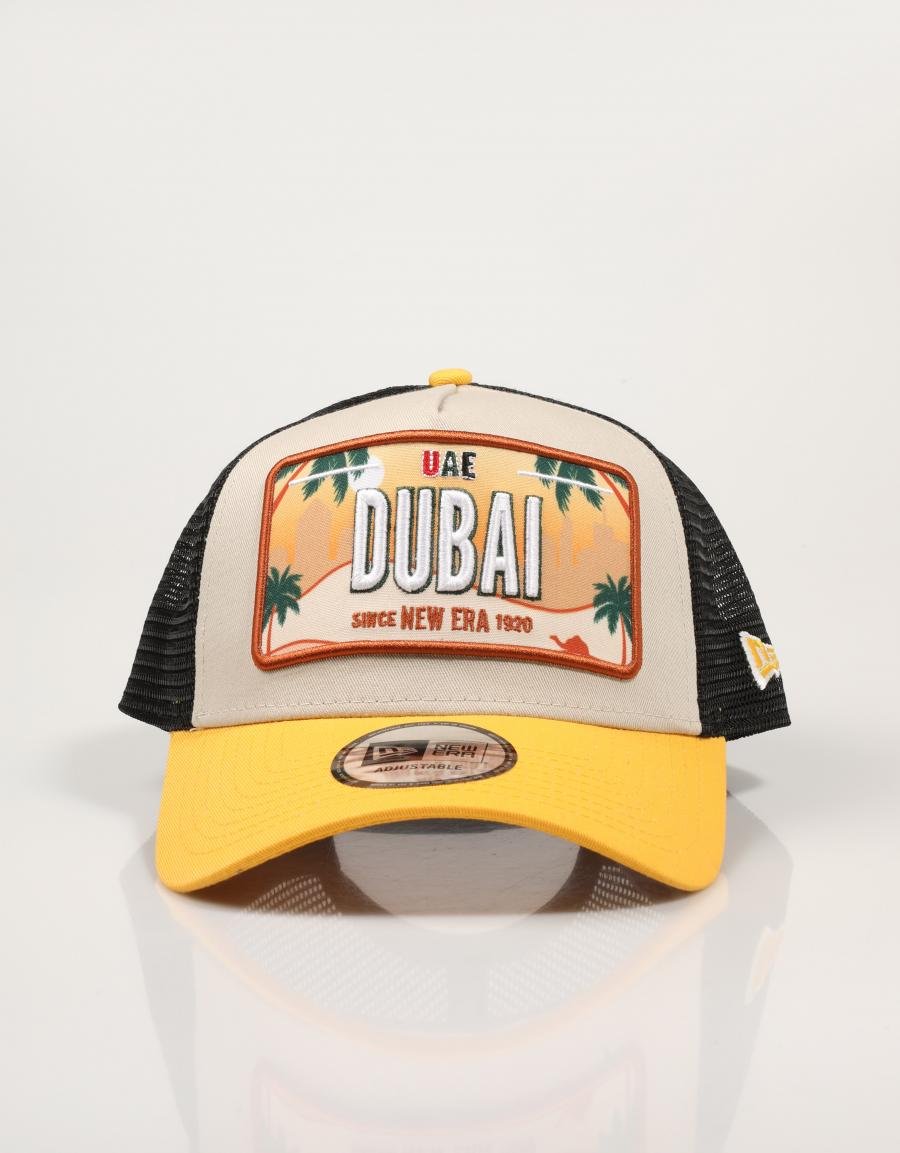 GORRA NEW ERA LICENCE PLATE TRUCKER en color Amarillo