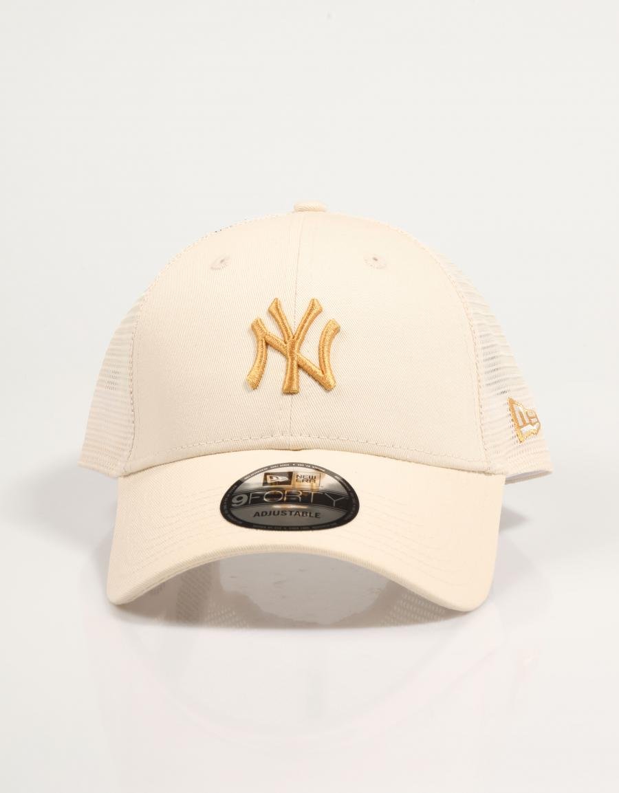 New Era 9Forty Yankees Cap - Strapback Mütze In Beige, Adjustable