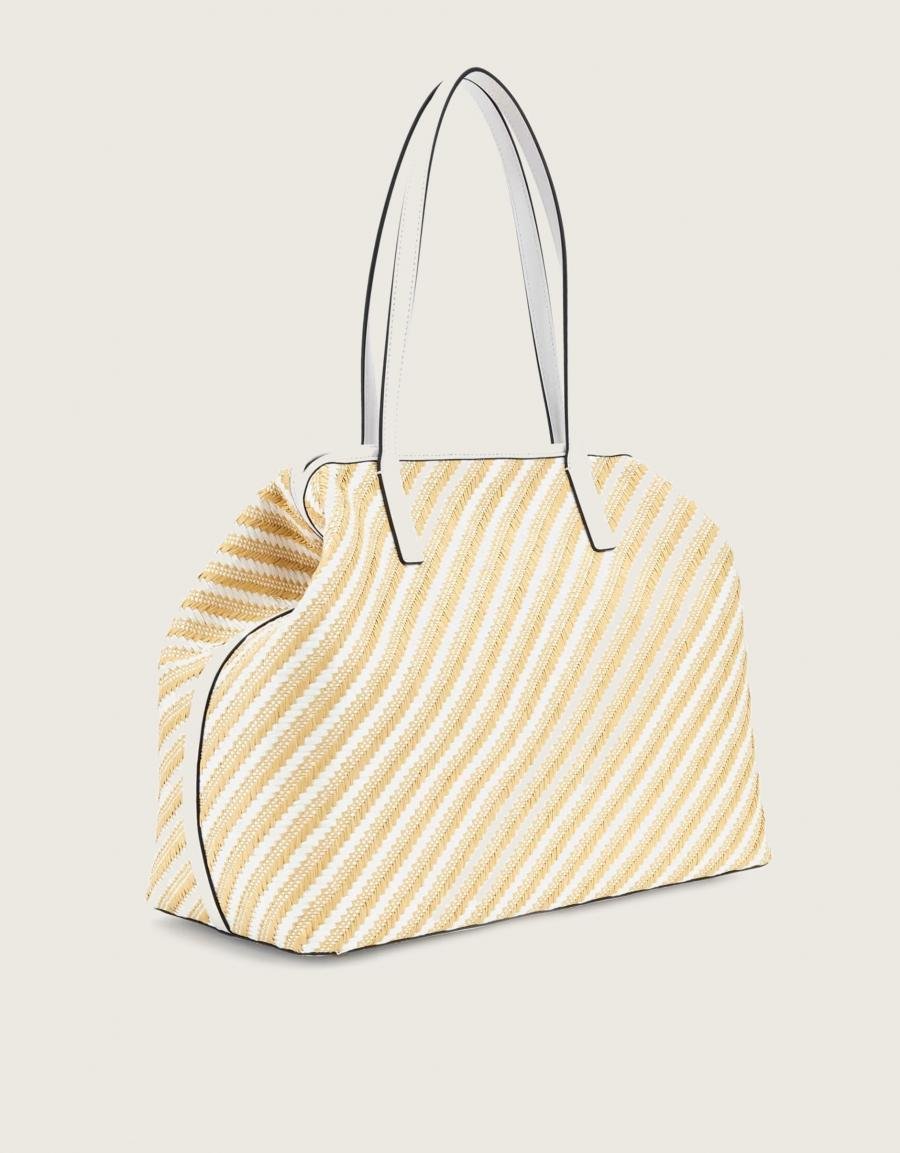 Bag GUESS Bags Vikky II Large 2 in 1 tote in beige Color