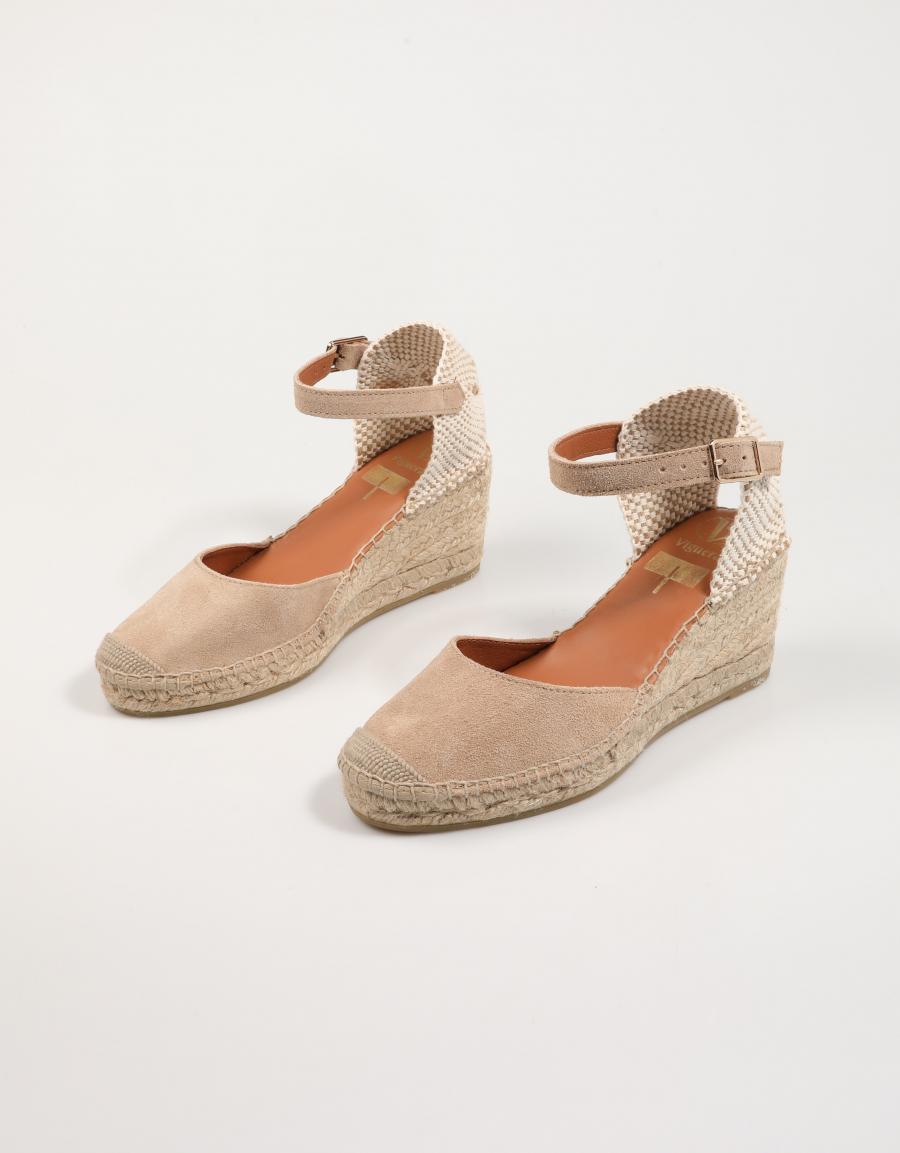 Lucia viguera 1743 sandali in colore taupe