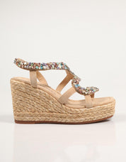 Sandalias 1276 na cor bege cor