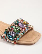 Sandalias 1943 na cor bege cor