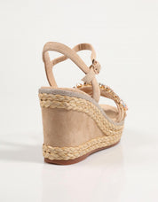 Sandalias 51291 na cor bege