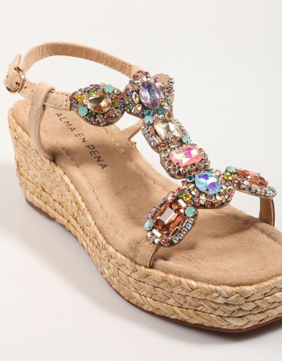 SANDALIAS ALMA EN PENA 1450 en color Beige
